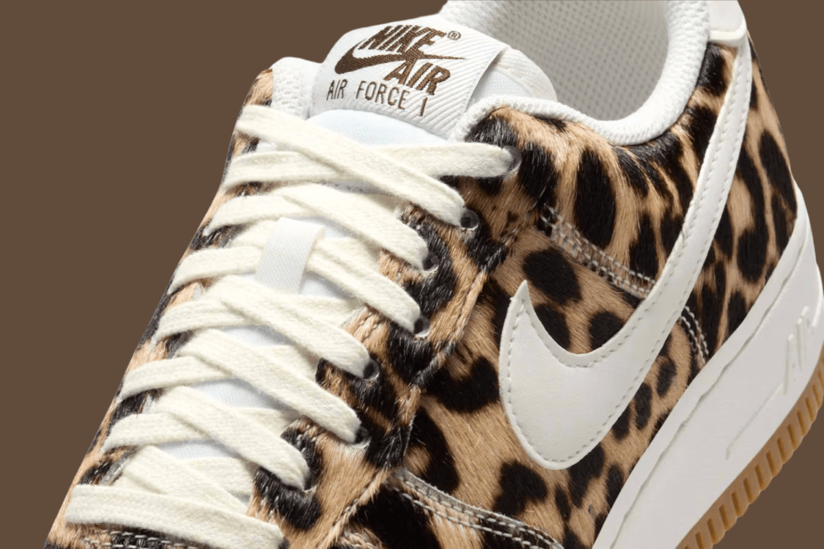 Luipaardprint bekleedt nu ook de Nike Air Force 1 Low